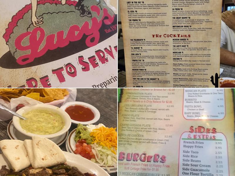 Lucy's Mexicali Restaurant Menu