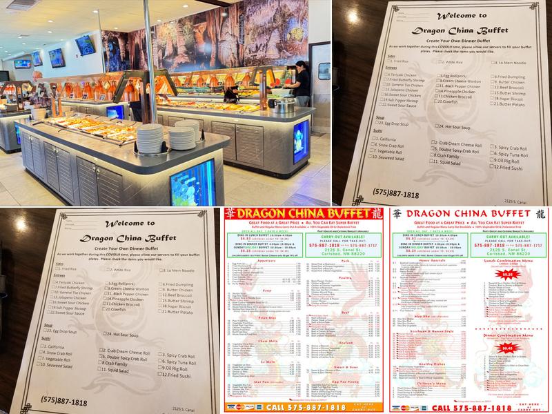 Dragon China Buffet Menu