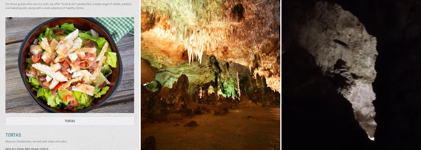 Carlsbad Caverns Trading Company Menu
