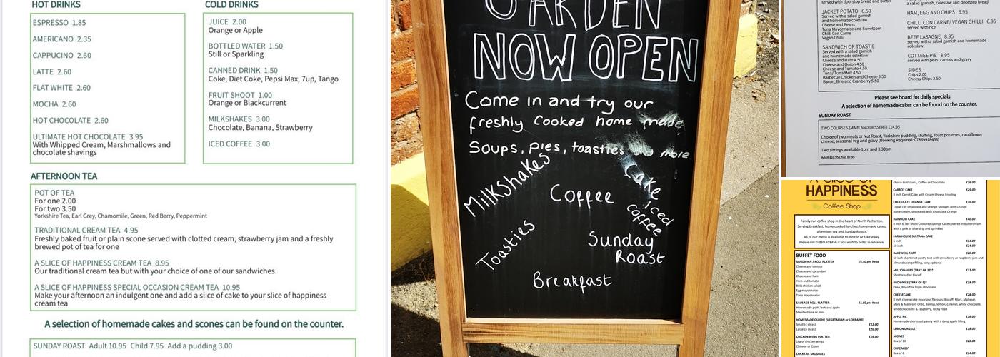 A Slice of Happiness Menu