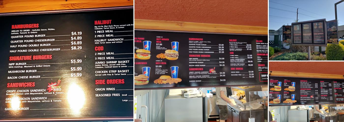 Nipps Drive-Through Menu