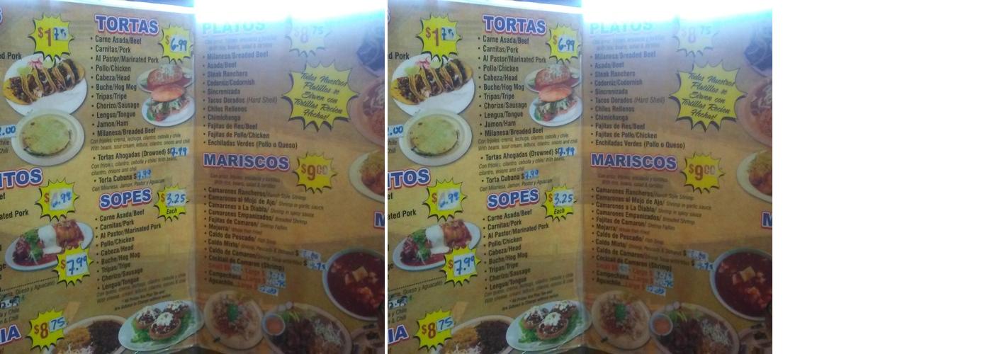 Tacos La Perla Menu