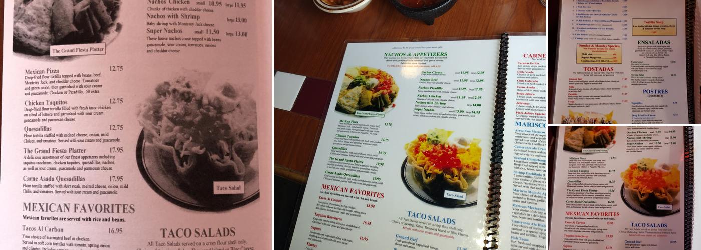 Plaza Jalisco Menu