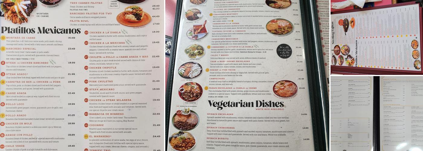 Black Agave Menu