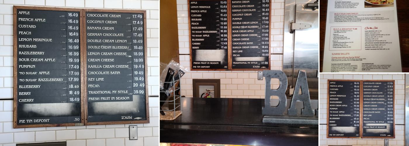 Marie Callender's Menu