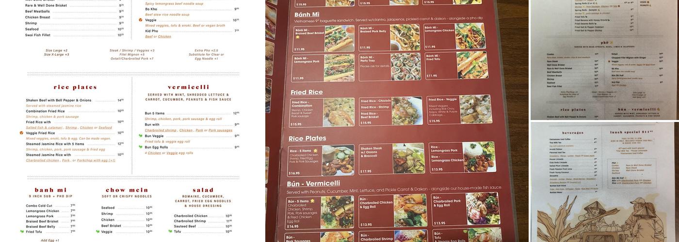 Pho Ever - Gardena Menu