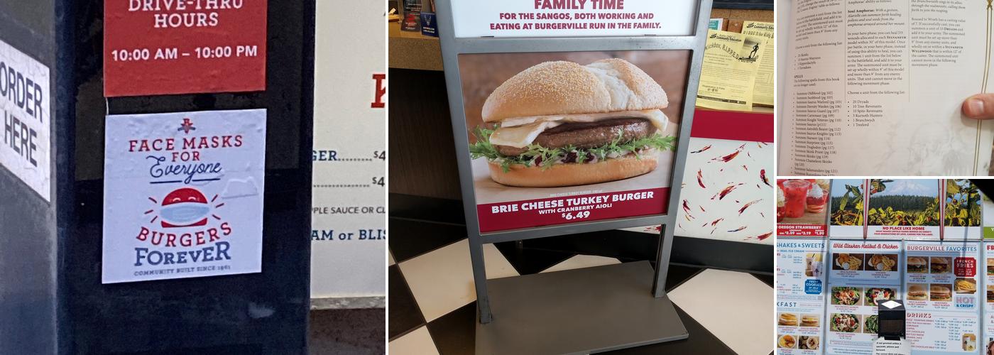 Burgerville Menu