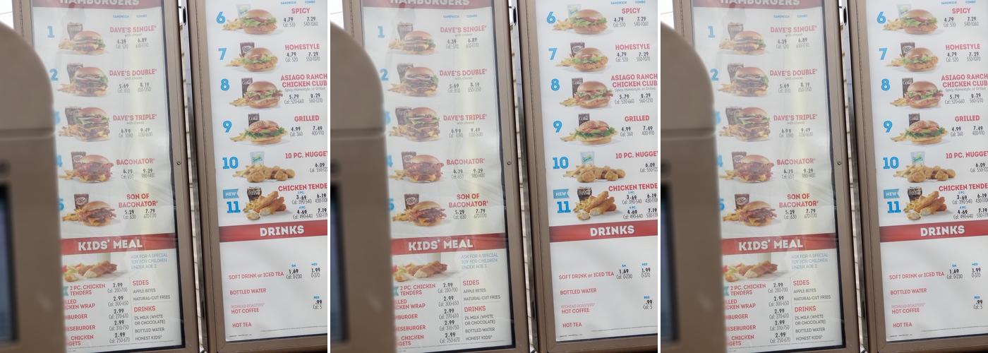Wendy's Menu
