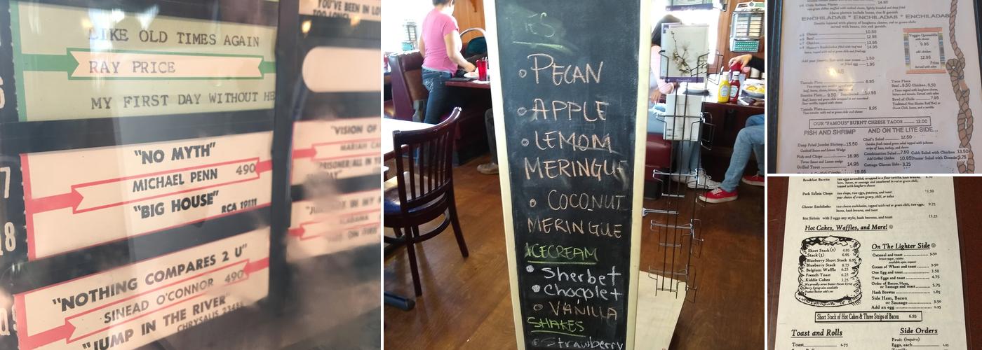 Hillcrest Restaurant and Trading Post Saloon Menu