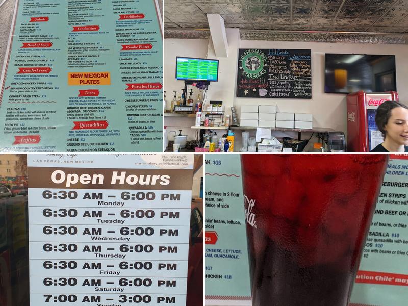 Charlie's Spic & Span Bakery & Café Menu