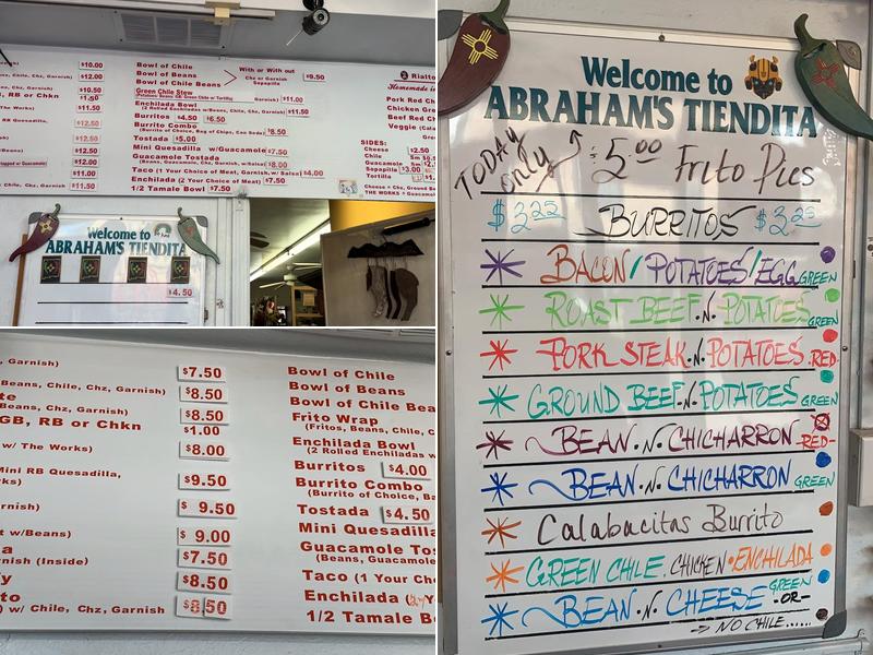 Abraham's Tiendita (New Mexican Food To Go) Menu