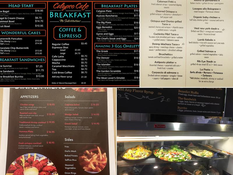 Calypso Cafe Menu