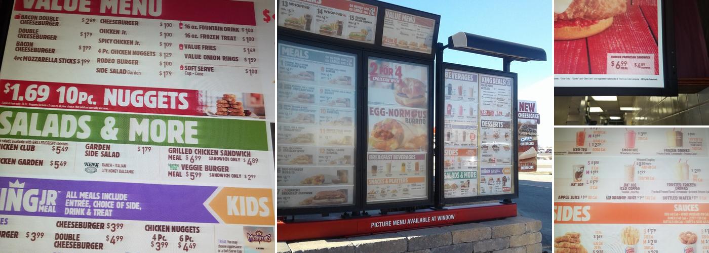 Burger King Menu
