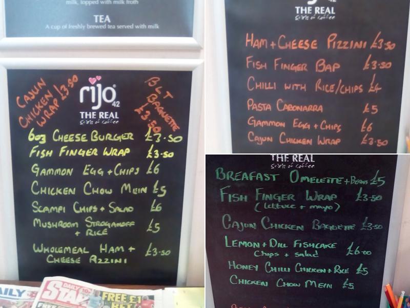 Wilkinson's Eatery Menu