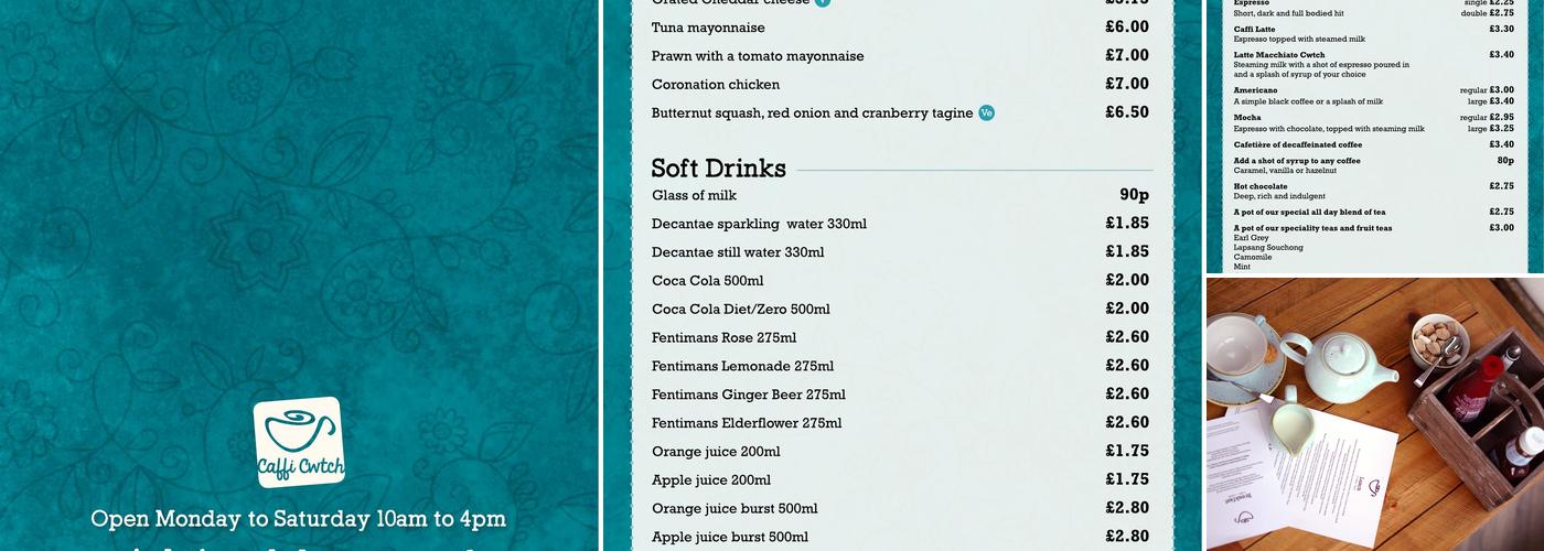 Caffi Cwtch Menu