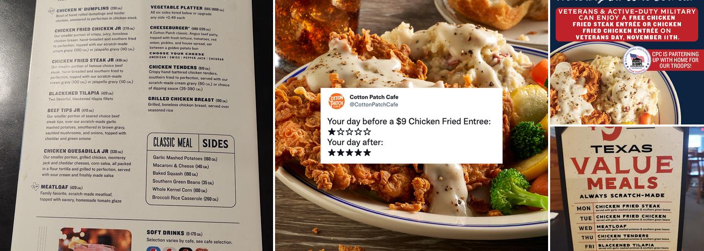 Cotton Patch Cafe Menu