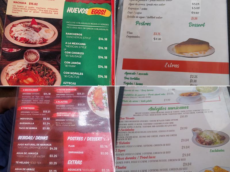 Menuderia Don Vicente Menu