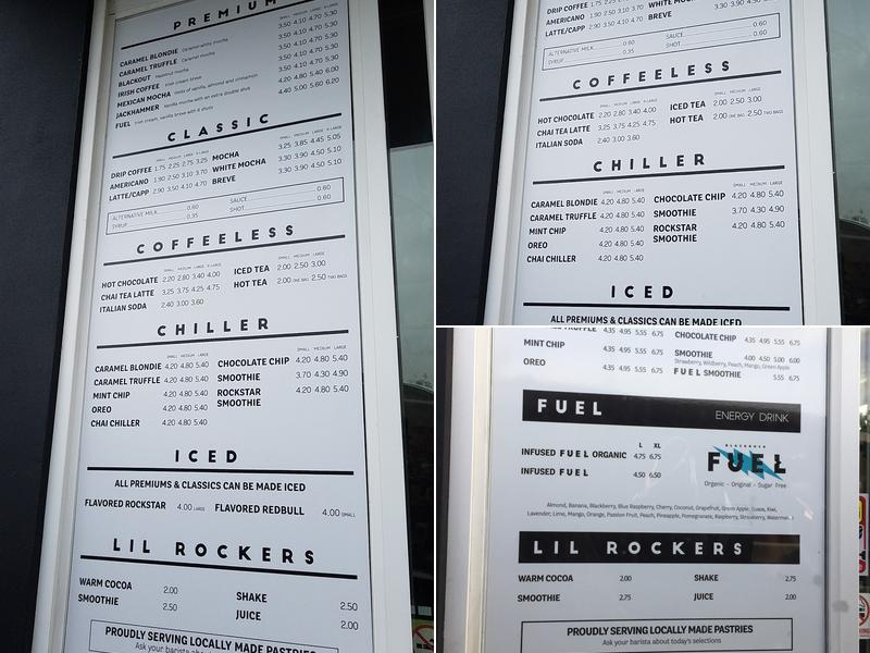 Black Rock Coffee Bar Menu