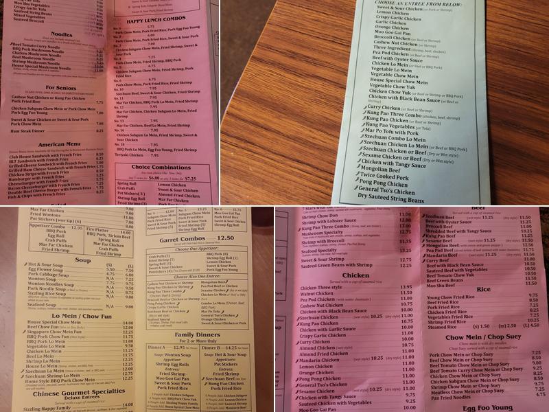 Happy Family Restaurant Menu