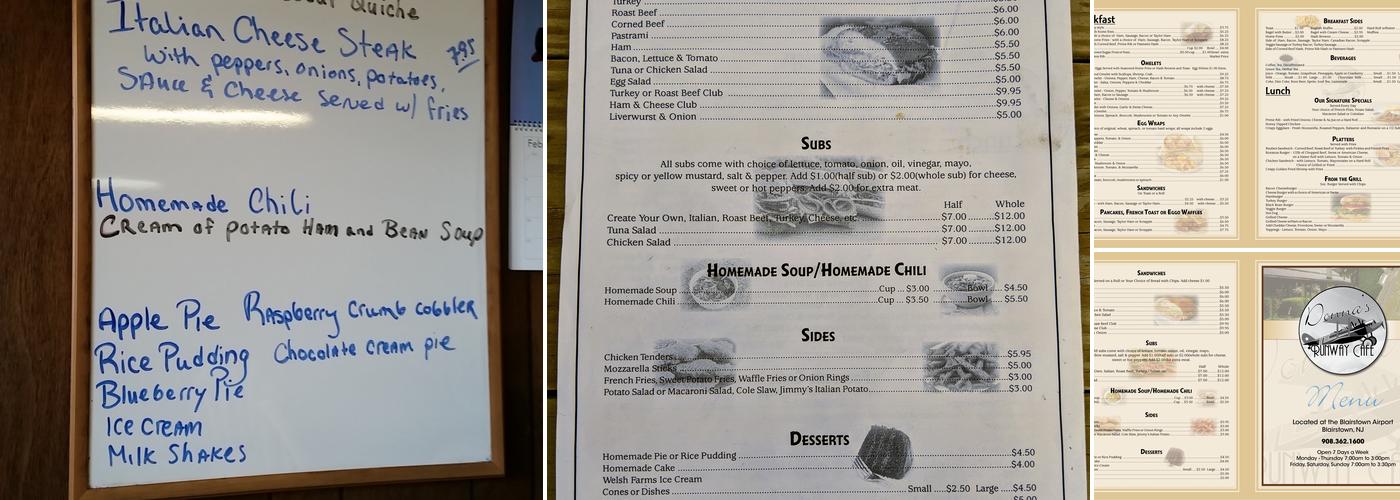 Wings Cafe Menu