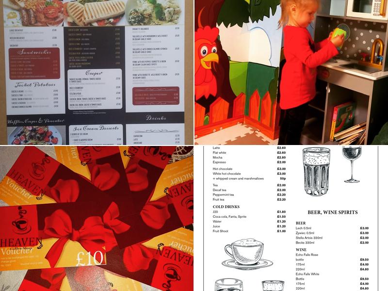 Heaven Coffee Shop Menu