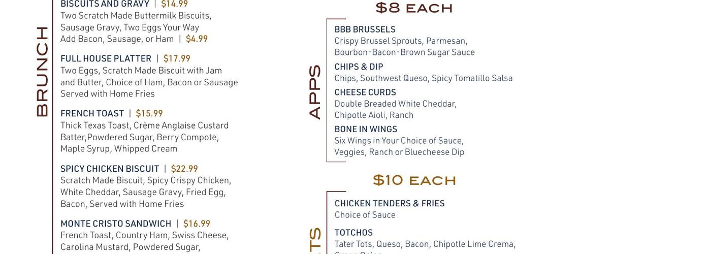 Chef Jet Menu