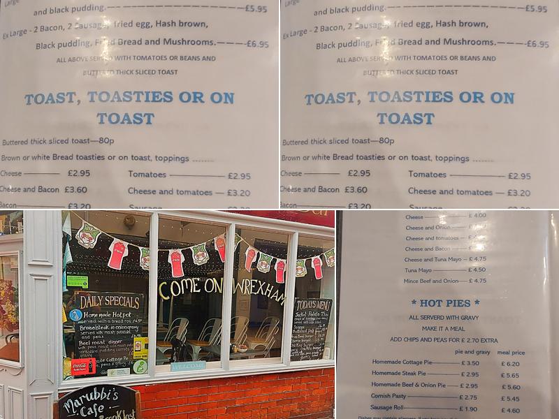 A Marubbi & Son Menu