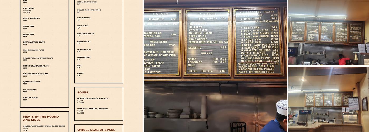 The Barbecue Pit Menu