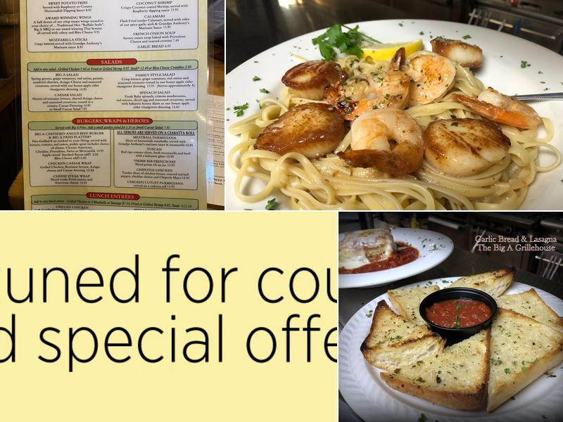 The Big A Grillehouse Menu