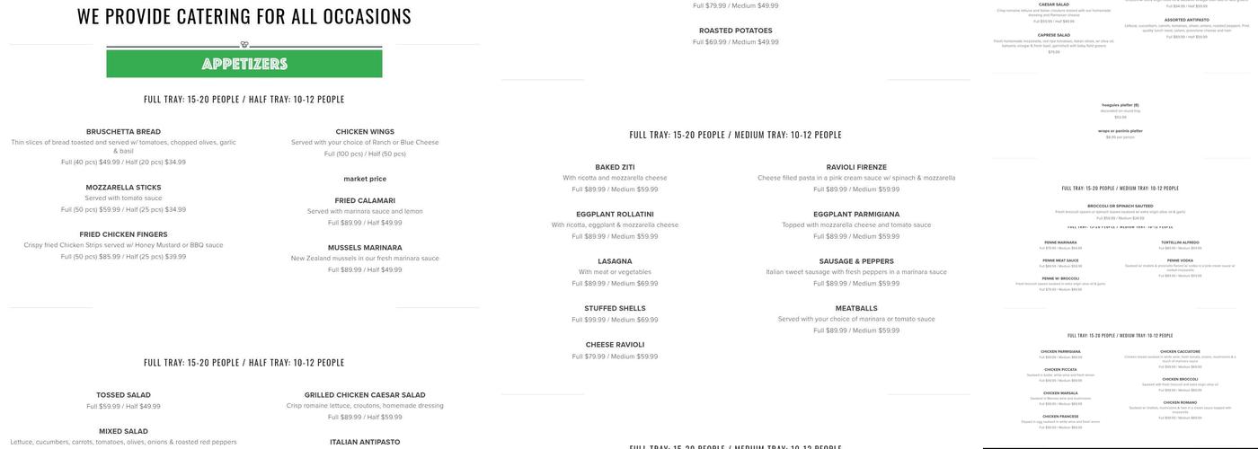 Lenny's House of Pizza Menu