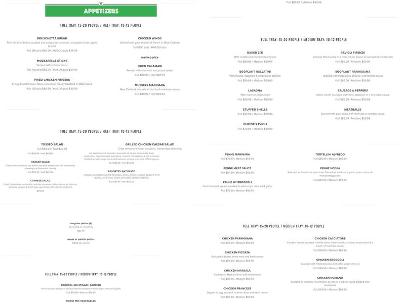 Lenny's House of Pizza Menu