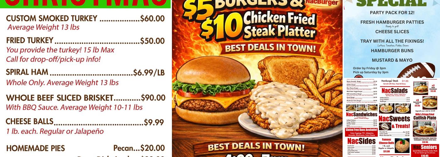NacBurger Menu