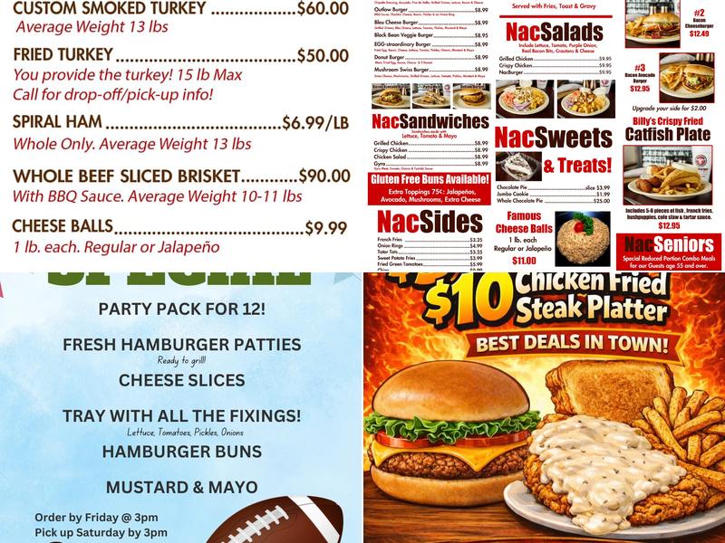 NacBurger Menu
