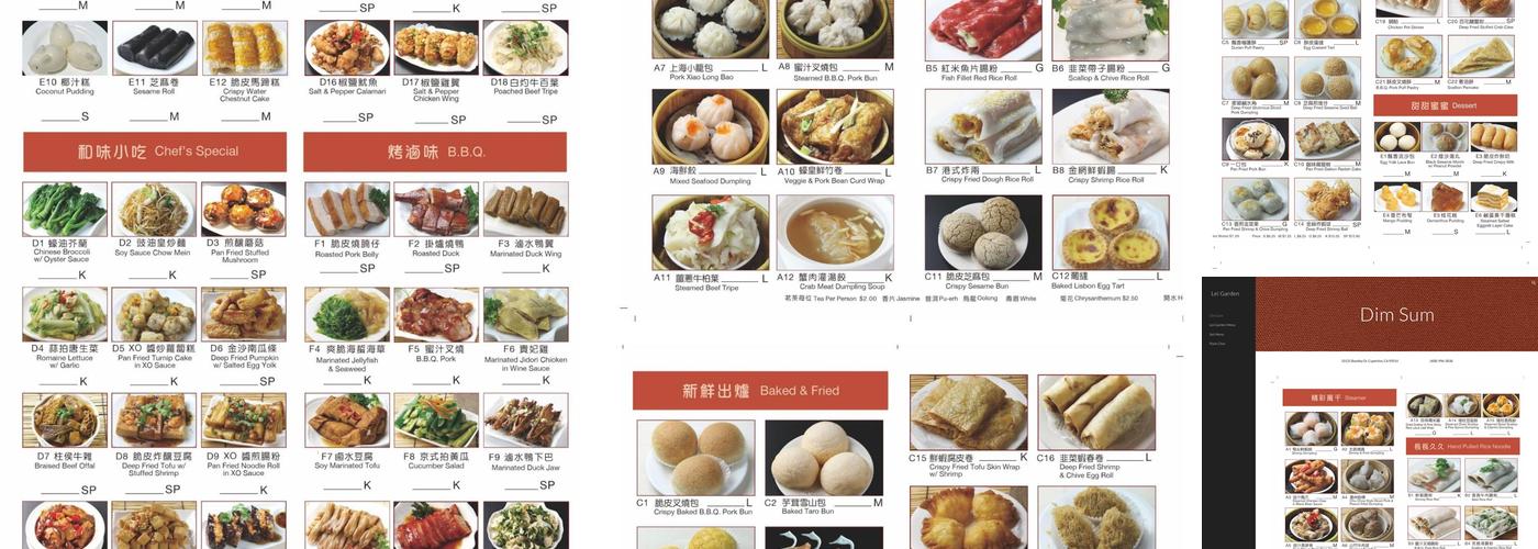 Lei Garden Menu