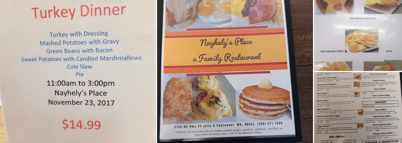 Nayhely's Place Menu