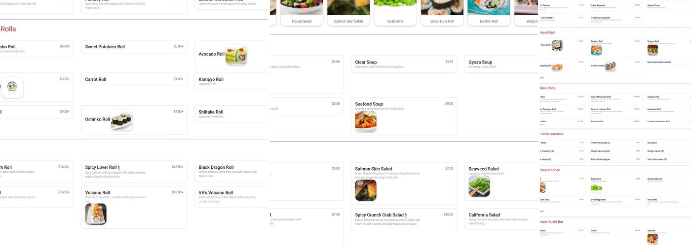 Domo 7 Japanese Restaurant Menu