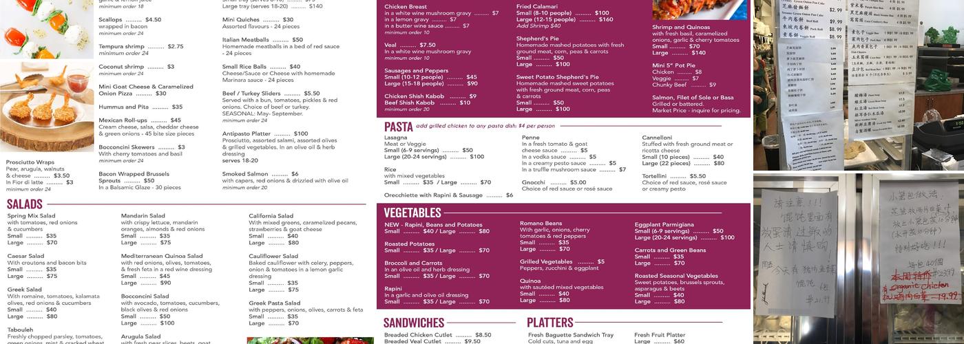 Jenny's Kitchen Menu