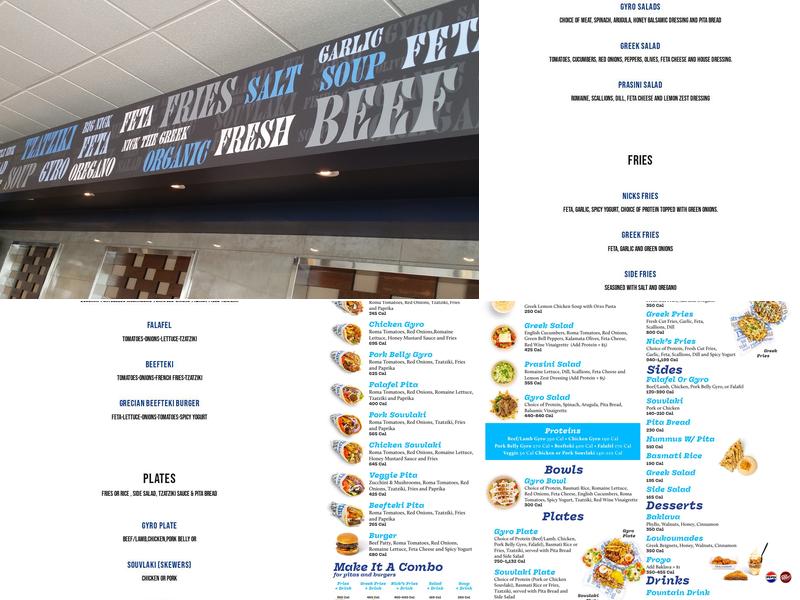 Nick The Greek | Sunnyvale Menu