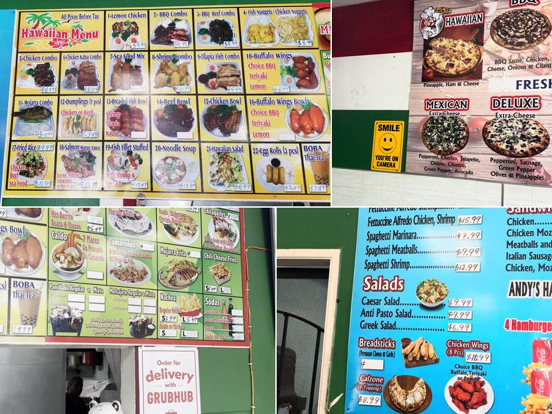 Andy's Pizzeria Menu