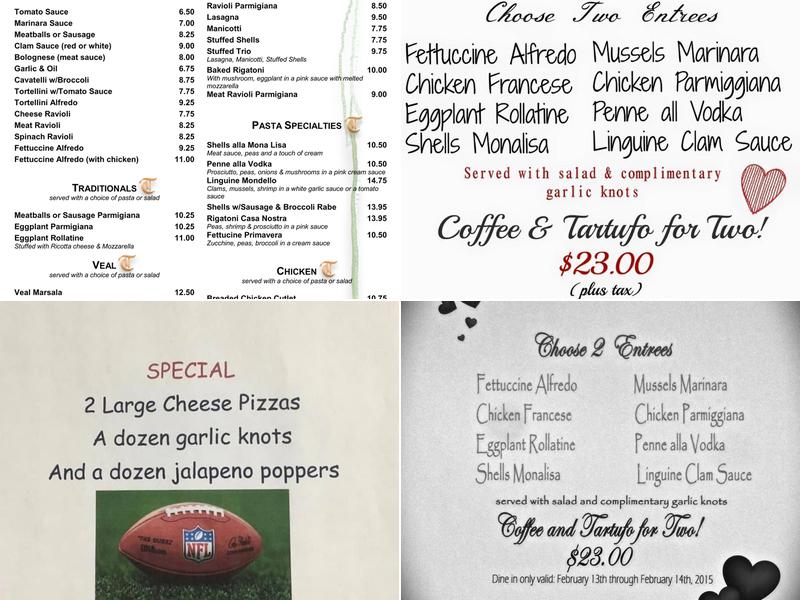 Terranova Pizzeria & Trattoria Menu