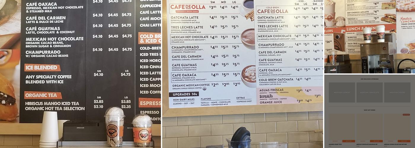 La Monarca Bakery & Cafe Menu