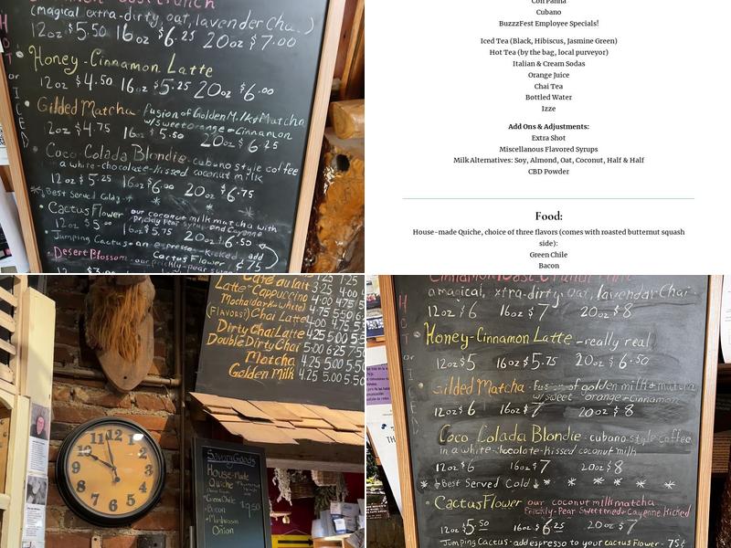 Tranquilbuzz Coffee House Menu