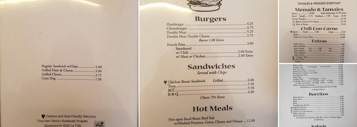 Grinder Mill Menu