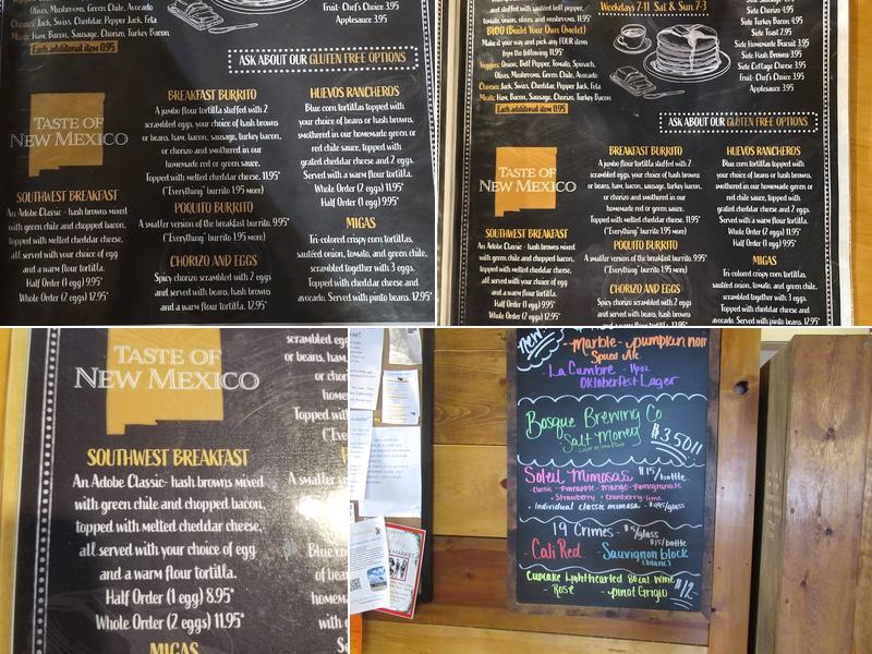 Adobe Springs Menu