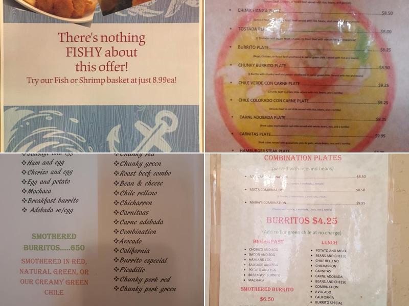 El Burrito Caliente Menu