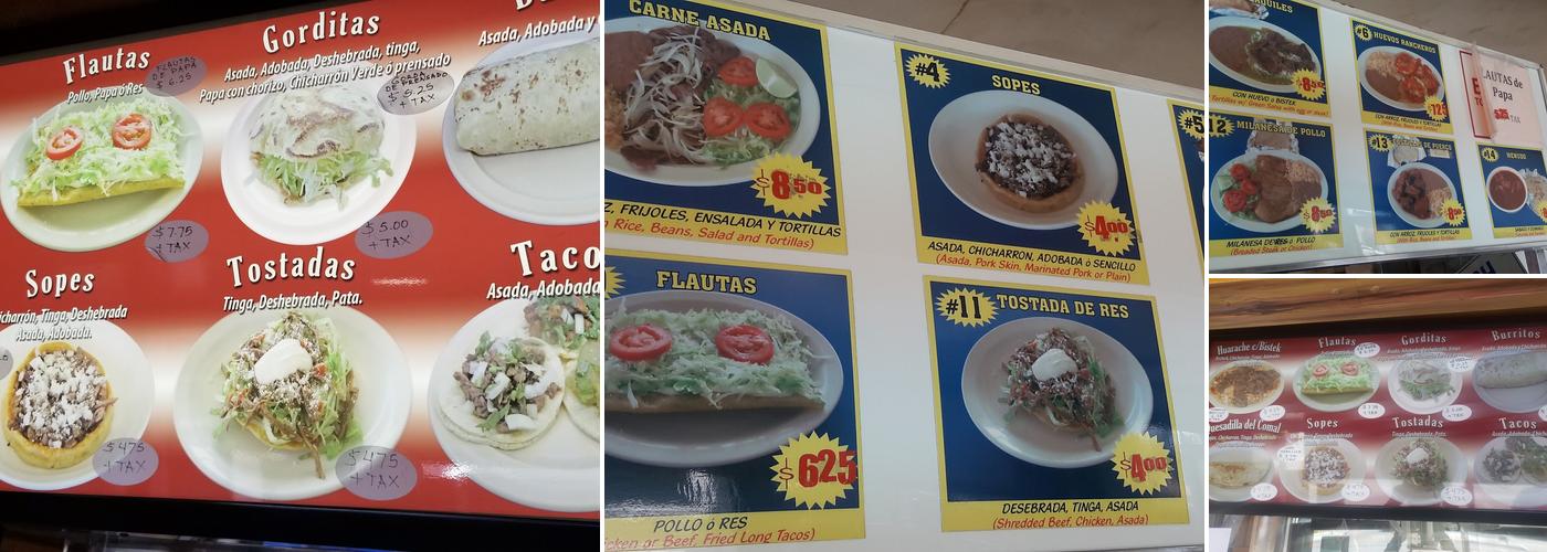 Cocina Doña Chona Menu