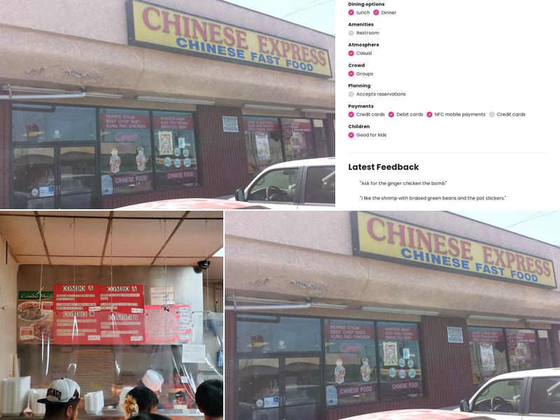 Chinese Express Menu
