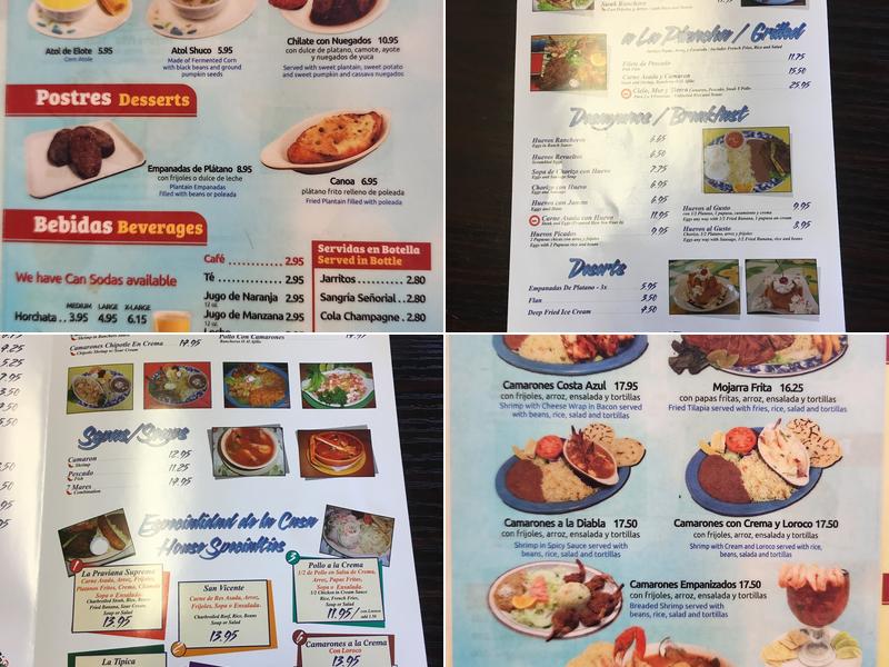 La Praviana Restaurant Menu