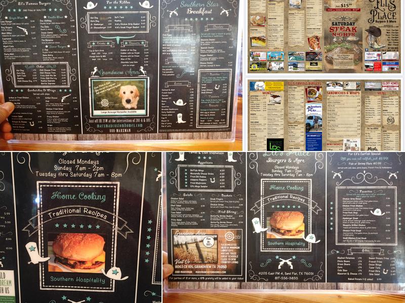 Ells Place Menu