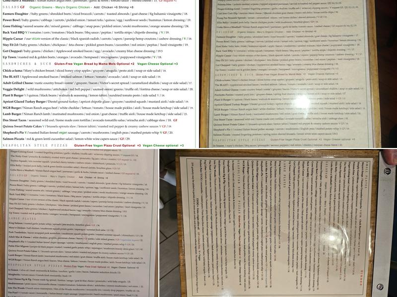 Wild Goat Bistro Menu